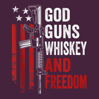 God Guns Whiskey Freedom - Pro Gun American Flag Guns Arts Characters Premium Tee | Teevron