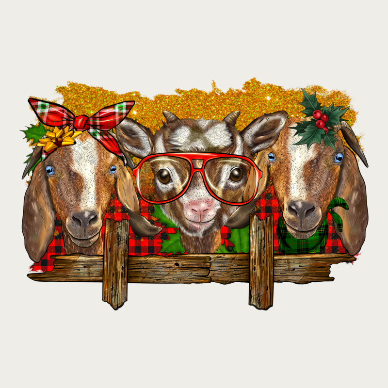 Christmas Goats Zipper Hoodie by BarkalooDesign | Teevron