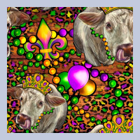 Mardi Gras Cow Leopard Seamless Pattern Long Sleeve Tee | Teevron