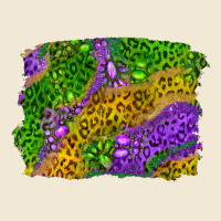 Mardi Gras Leopard Gemstone Background Premium Tee | Teevron