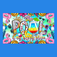 The Pool Is My Happy Place Premium Hoodie | Teevron