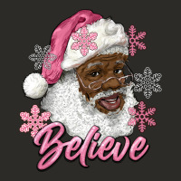 Pink Christmas African American Santa Believe Heavy Core Tee | Teevron