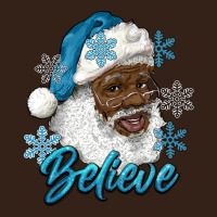 Winter Christmas African American Santa Believe Heavy Core Tee | Teevron