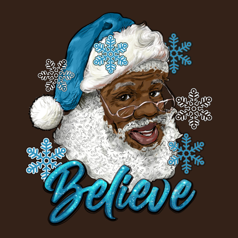 Winter Christmas African American Santa Believe Heavy Core Tee by RanaPortraitStore | Teevron