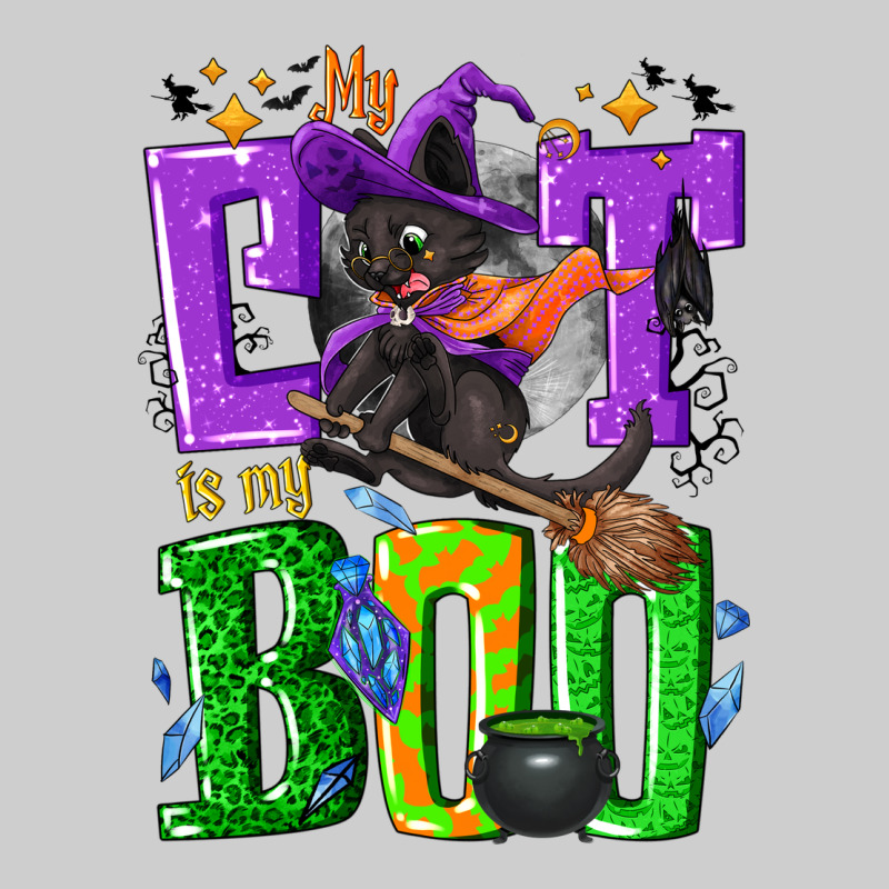 My Cat Is My Boo Halloween Premium Tee by NancyCooperArtShop | Teevron