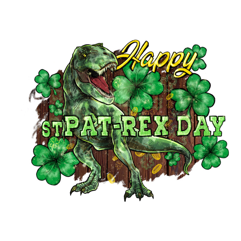 Happy St. Patrick's Day T-rex Urban Heavy Tee by HowdyJamesFarm | Teevron