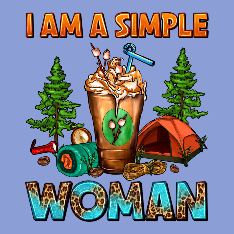 I Am A Simple Woman Camping Frappe Long Sleeve Tee by FaDigitalArtStudio | Teevron
