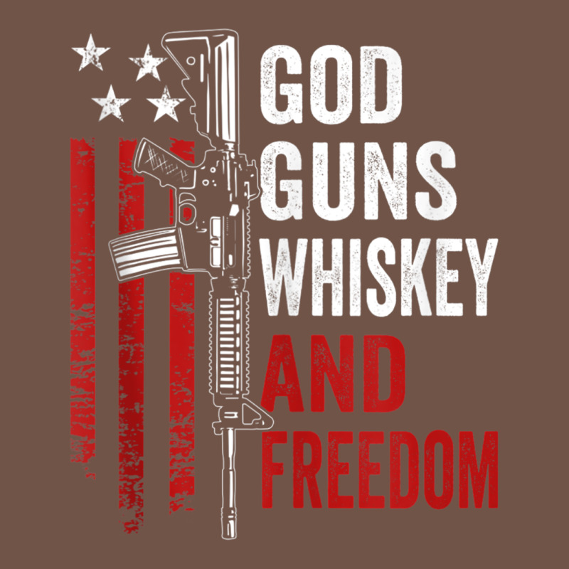God Guns Whiskey Freedom - Pro Gun American Flag Guns Arts Characters Premium Sweatshirt by maiPhamDesign | Teevron