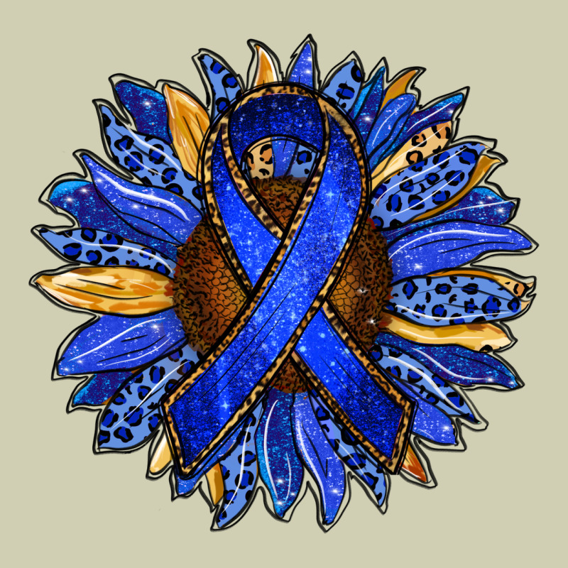 Colon Cancer Awareness Sunflower Heavy Core Tee by RanaPortraitStore | Teevron