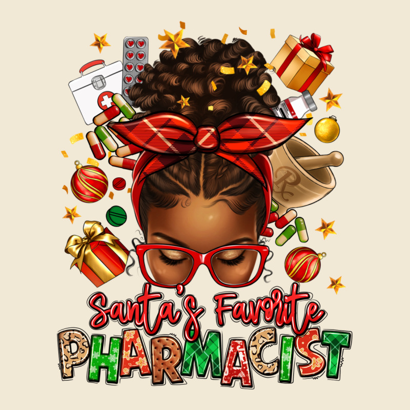 Santas Favorite Pharmacist Afro Messy Bun Premium Tee by texasbilliewilder | Teevron