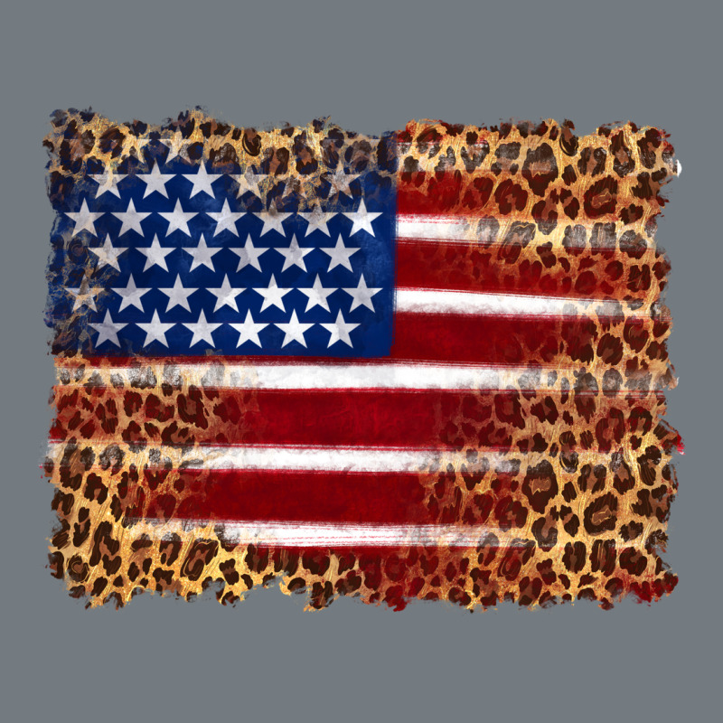 American Flag And Leopard Heavyweight Sweatshirt by Artiststas | Teevron