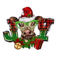 Christmas Joy Cow Zipper Hoodie | Teevron