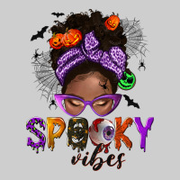 Spooky Vibes Afro Messy Bun Premium Tee | Teevron