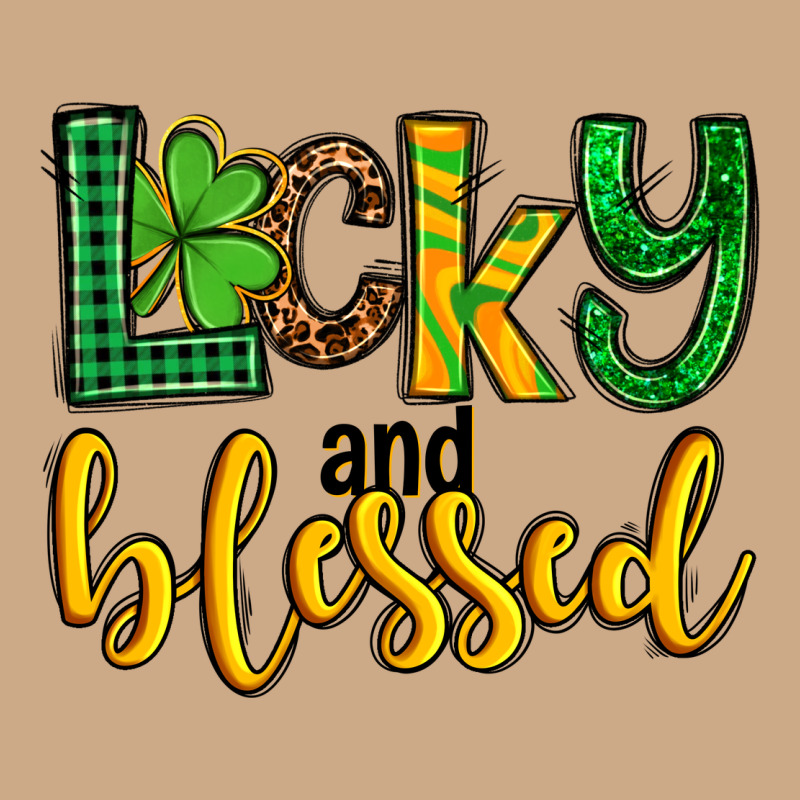 St. Patrick's Lucky And Blessed Vintage Hoodie by OliviaCreatesArt | Teevron