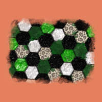 Soccer Leopard Glitter Background Classic Tee | Teevron