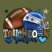 Touchdown Season American Football Blue Team Color Classic Tee | Teevron