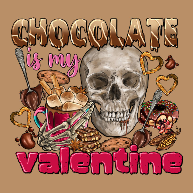 Skull Chocolate Is My Valentine Vintage Hoodie by FaDigitalArtStudio | Teevron