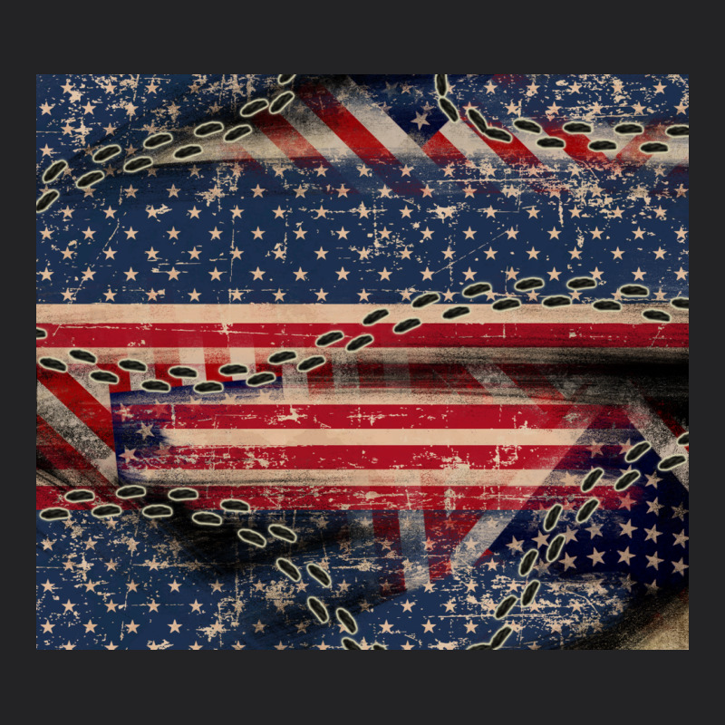 American Flag Stitches Vintage Tee by CowGirlArtShop | Teevron