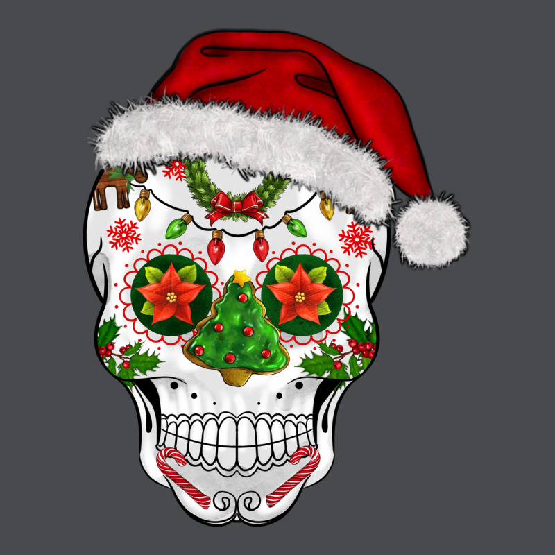 Sugar Skull  Christmas Zipper Hoodie by BarkalooDesign | Teevron
