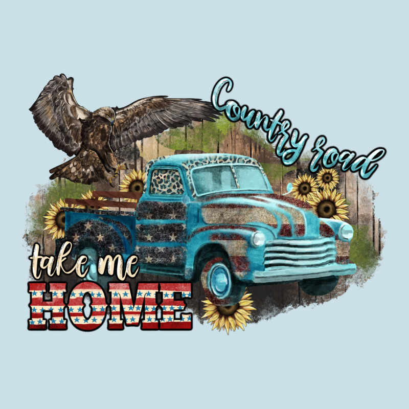 Truck Usa Country Road Take Me Home 4th Of July Ladies Tee by HowdyJamesFarm | Teevron