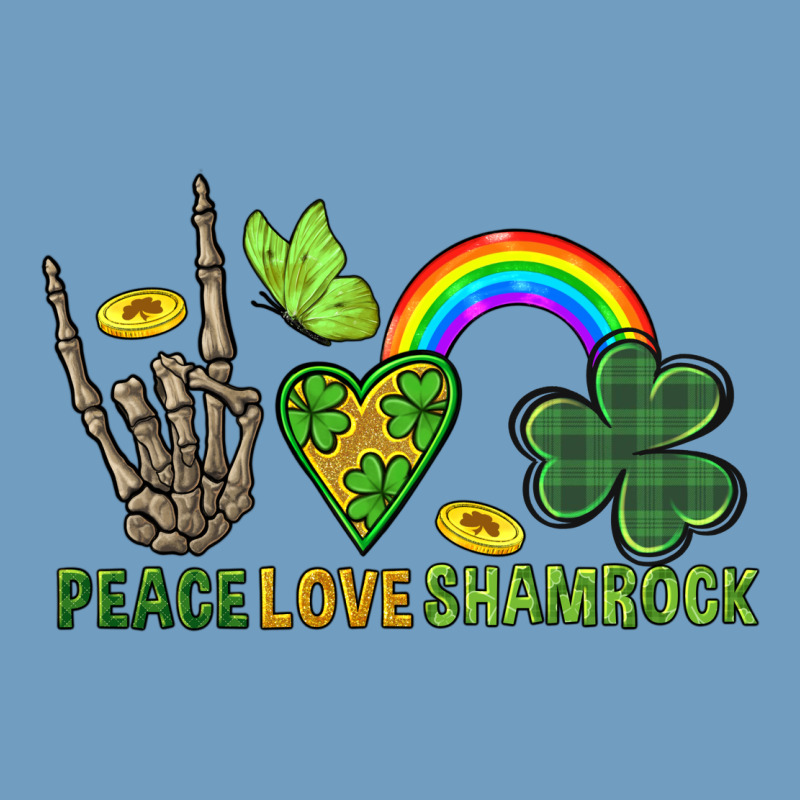 Peace Love Shamrock  St. Patrick's Day Urban Heavy Tee by CowGirlArtShop | Teevron
