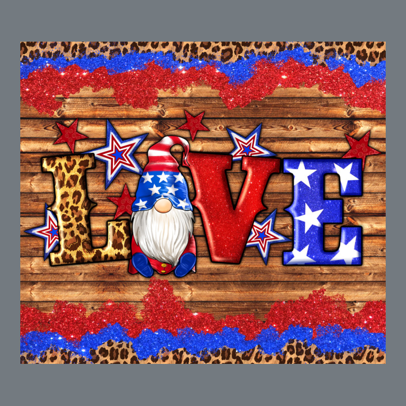 American Flag Gnomes Love Star Leopard Glitter Heavyweight Sweatshirt by Artiststas | Teevron