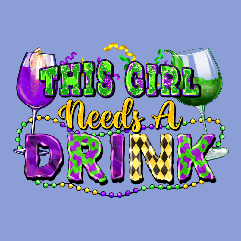 This Girl Needs A Drink Long Sleeve Tee by FaDigitalArtStudio | Teevron