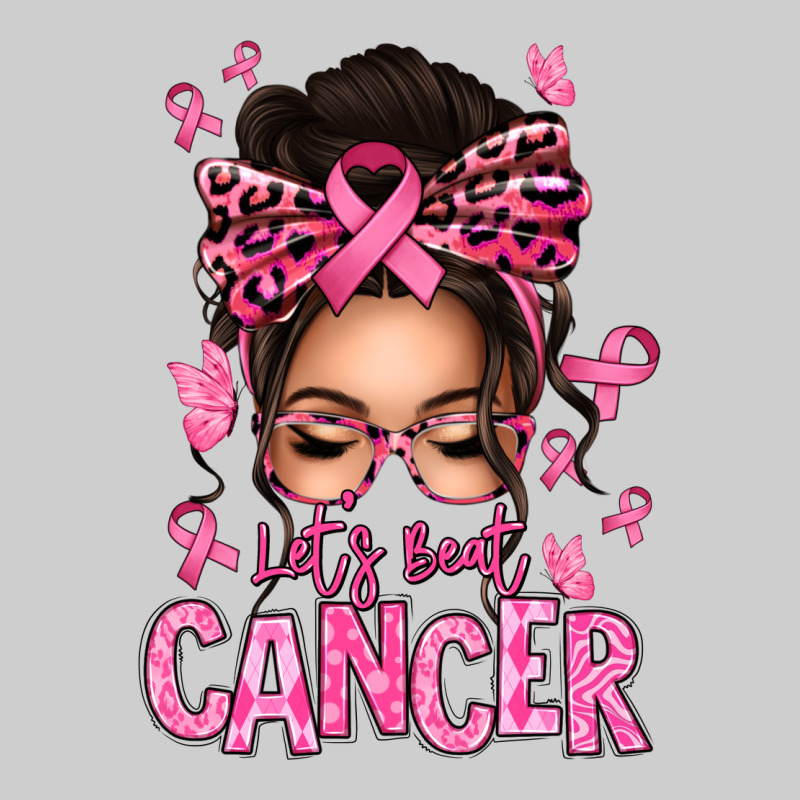 Lets Beat Cancer Afro Messy Bun Premium Tee by texasbilliewilder | Teevron
