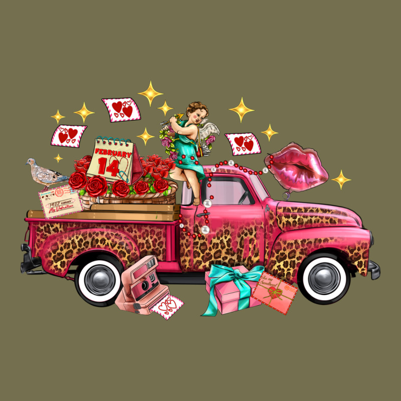 Western Valentines Day Truck Photography Love Side Vintage Hoodie by FaDigitalArtStudio | Teevron