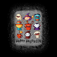 Halloween Funny Set Ghost Mummy Witch Vampire And Pumpkin T Shirt Urban Heavy Tee | Teevron