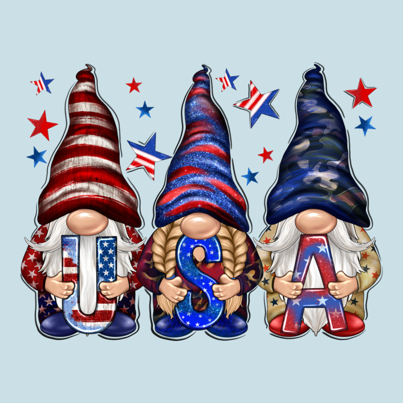 Usa Gnomies 4th Of July Ladies Tee by HowdyJamesFarm | Teevron