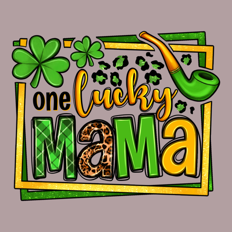 One Lucky Mama St. Patrick's Vintage Hoodie by OliviaCreatesArt | Teevron