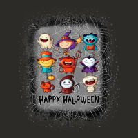 Halloween Funny Set Ghost Mummy Witch Vampire And Pumpkin T Shirt Heavy Core Tee | Teevron