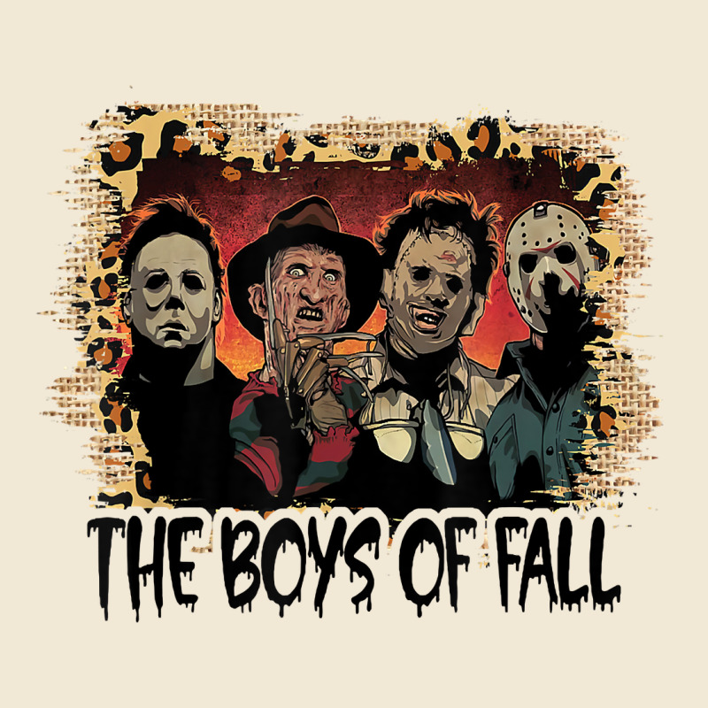 The Boys Of Fall Leopard Pattern Bleached Halloween Murder T Shirt Premium Tee by maiPhamDesign | Teevron