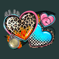 Western Leopard  Racing  Hearts Premium Sweatshirt | Teevron