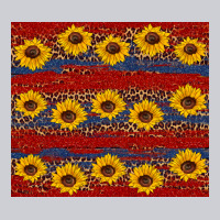 Usa And Sunflower Pattern Heavyweight Sweatshirt | Teevron