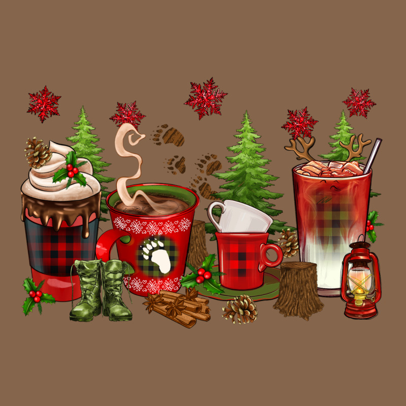 Christmas Coffee Cups Premium Tee by texasbilliewilder | Teevron
