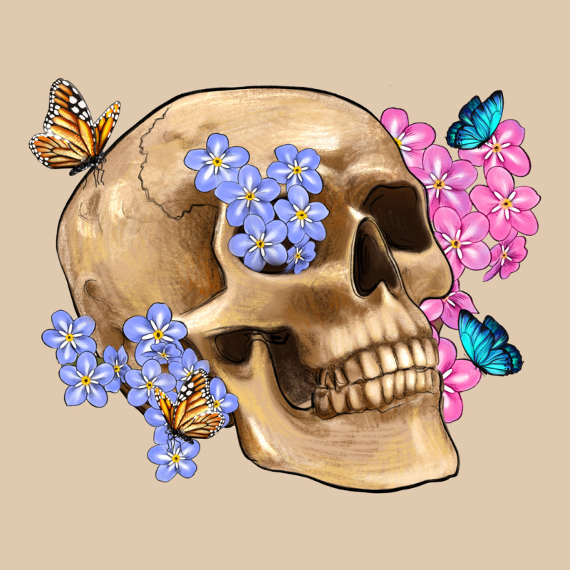 Skull Flora Butterfly Heavyweight Sweatshirt by Artiststas | Teevron