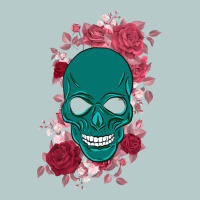 Skull With Flowers Heavy Core Tee | Teevron