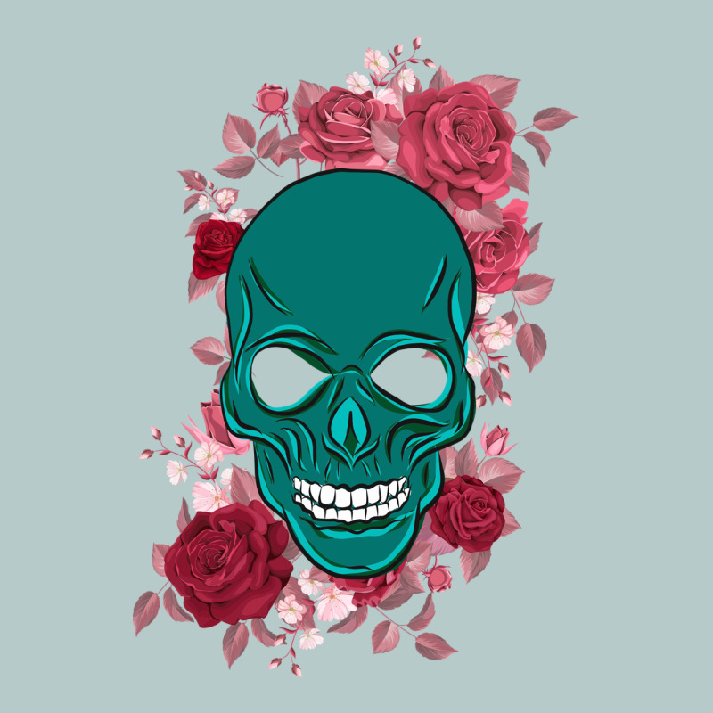 Skull With Flowers Heavy Core Tee by Bettercallsaul | Teevron