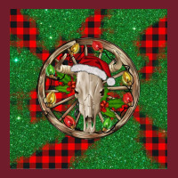 Christmas Bull Skull Zipper Hoodie | Teevron