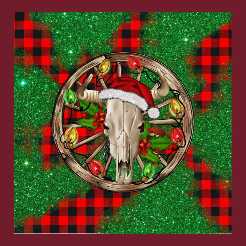 Christmas Bull Skull Zipper Hoodie by BarkalooDesign | Teevron
