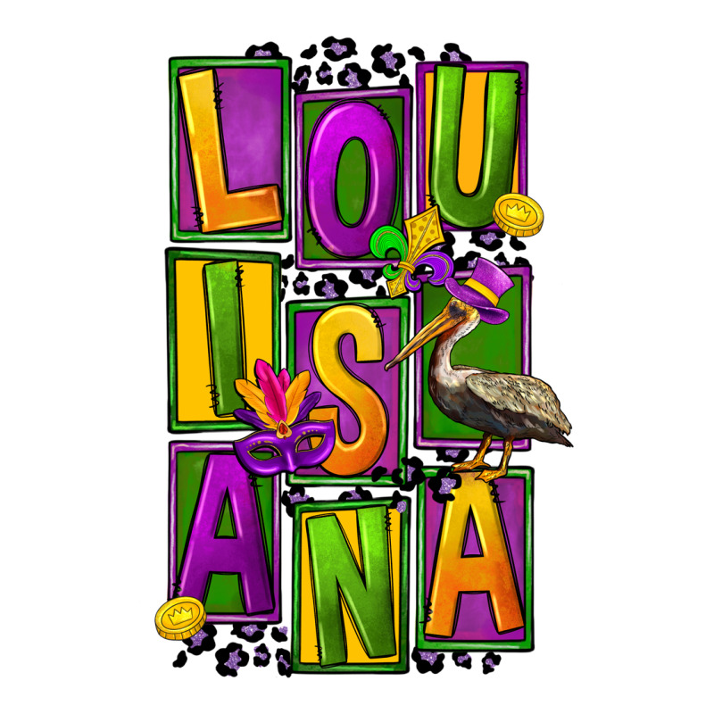 Mardi Gras Louisiana Long Sleeve Tee by FaDigitalArtStudio | Teevron