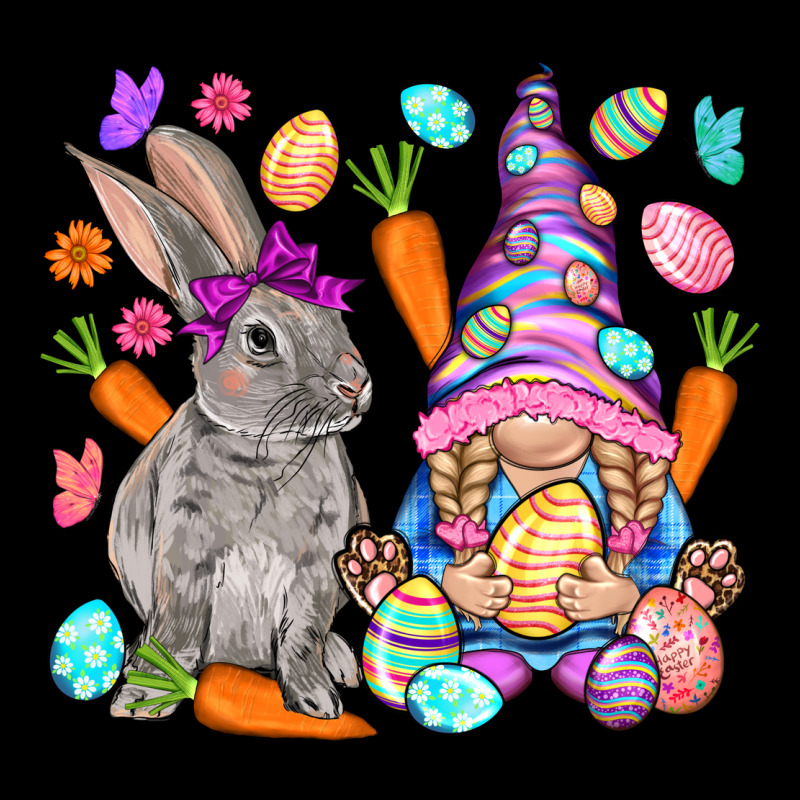 Easter Gnome And Rabbit Easter Day Ladies Tee by HowdyJamesFarm | Teevron