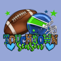Touchdown Season American Football Green And Blue Classic Tee | Teevron
