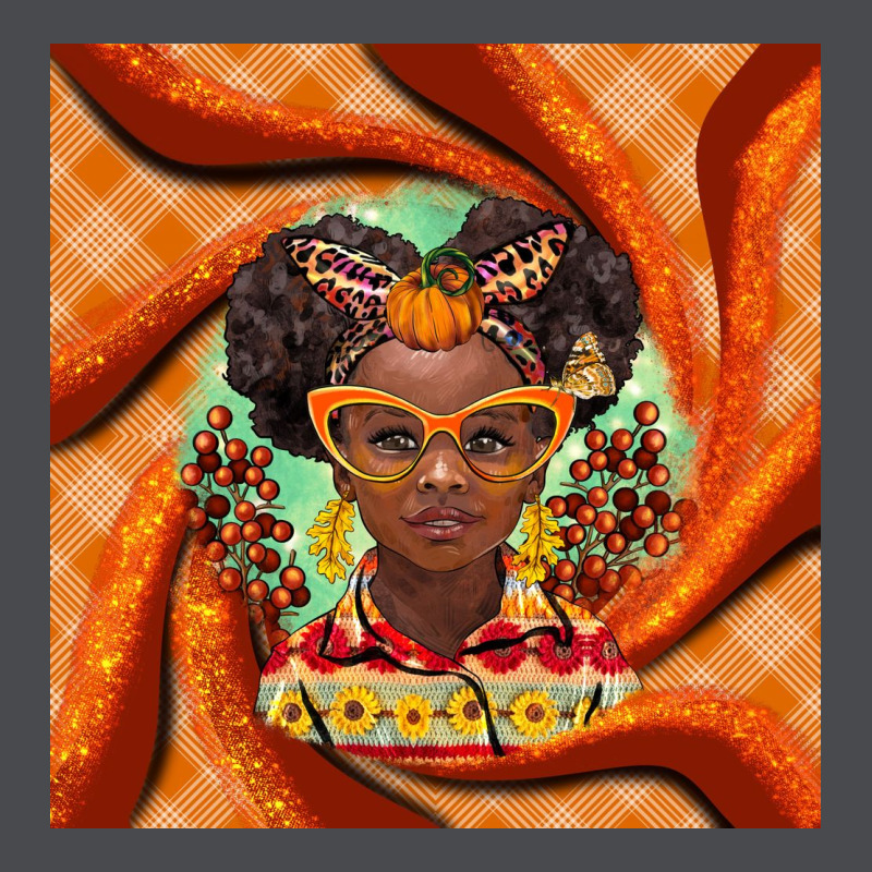 Fall African Girl Zipper Hoodie by BarkalooDesign | Teevron