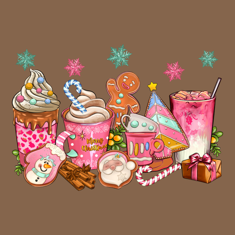 Pink Gingerbread Coffee Cups Premium Tee by texasbilliewilder | Teevron