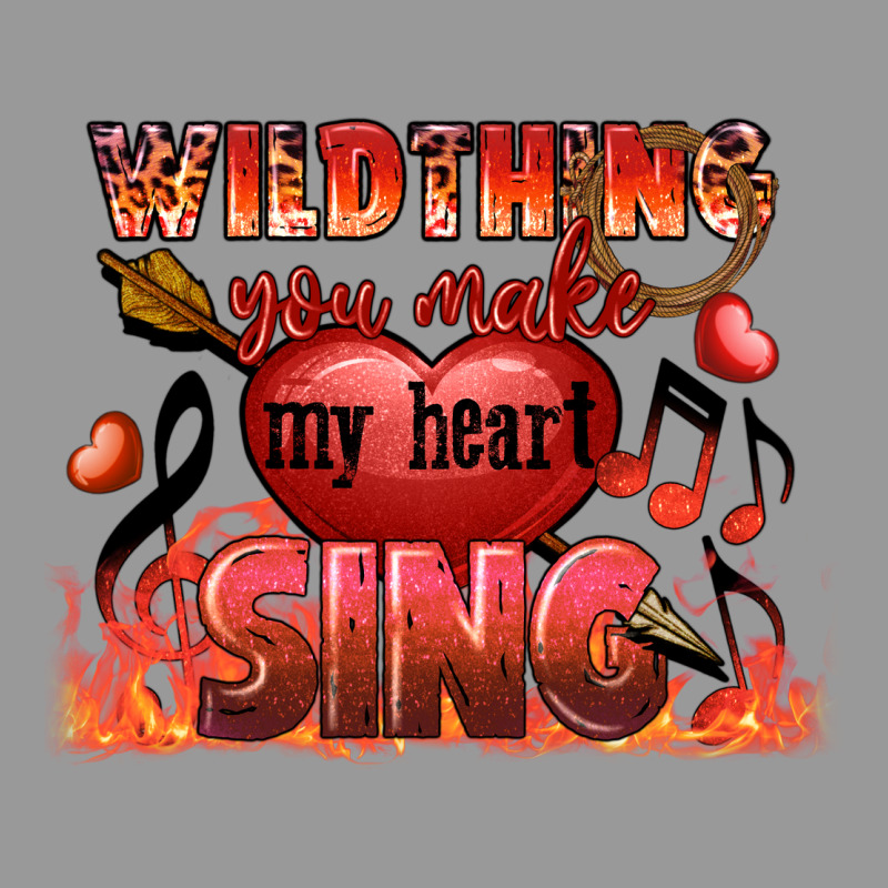 Valentine's Day Wild Thing You Make My Heart Sing Vintage Hoodie by FaDigitalArtStudio | Teevron