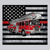 Thin Red Line American Flag Fire Truck Heavyweight Sweatshirt | Teevron