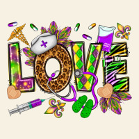 Mardi Gras Love Nurse Vintage Tee | Teevron